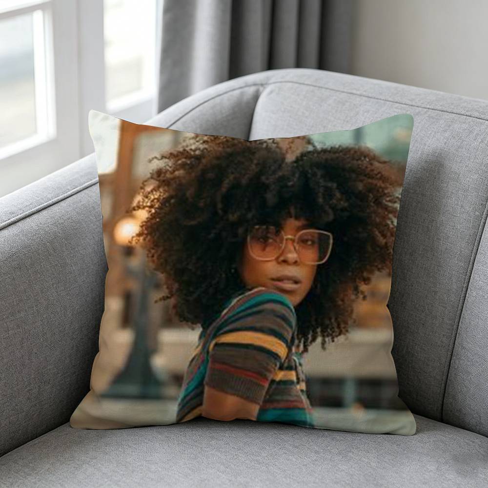 Black Girll Afro Pillow cover Soft Microfiber Pillowcase Home Sofa Decor Surprise Decorative printed