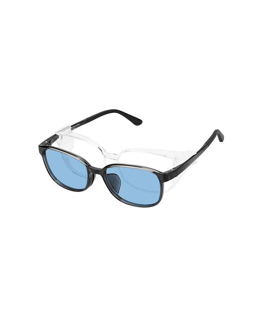 Wellington-style 2-way Sunglasses for Pollen and Droplet Protection (detachable Hood) (Gray (Clear) - ZN261G0513A1)  PROTECT 2WAY  Pollen Glasses,