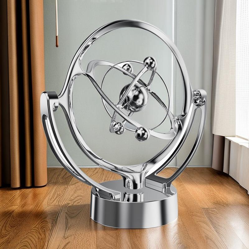 1 Pezzo Nuovo Strumento del Moto Perpetuo della Terra, Modello da Tavolo Bilanciere Magnetico Rotante Astrometro Ornamento Orbitale Ornamento