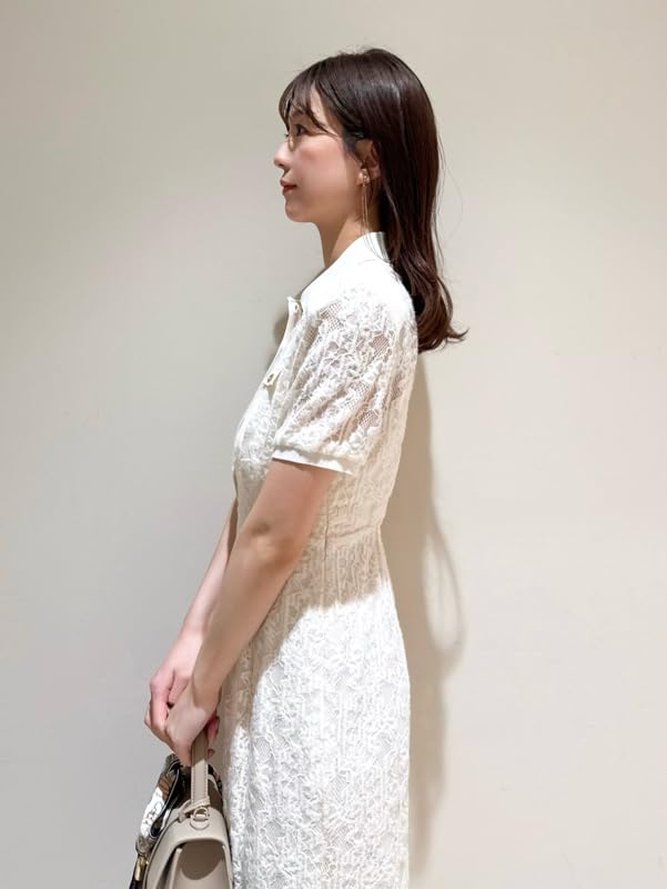 Lace Polo Dress SWFO251120 OWHT [Snidel] Women's