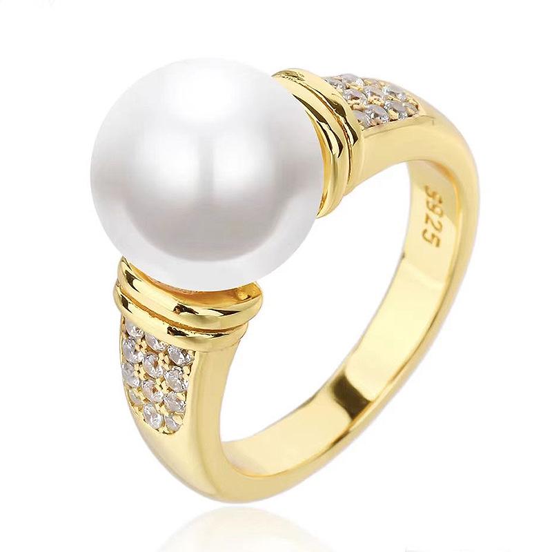 

Ювелирные изделия Xiancan Кольцо геометрической формы из серебра 925 пробы с 10-миллиметровым жемчугом из раковины для женщин - Модное и универсальное 2023 Size 6