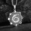 Witchcraft Moon Snail Necklace Neutral Wind Stainless Steel Slavic Protective Amulet
