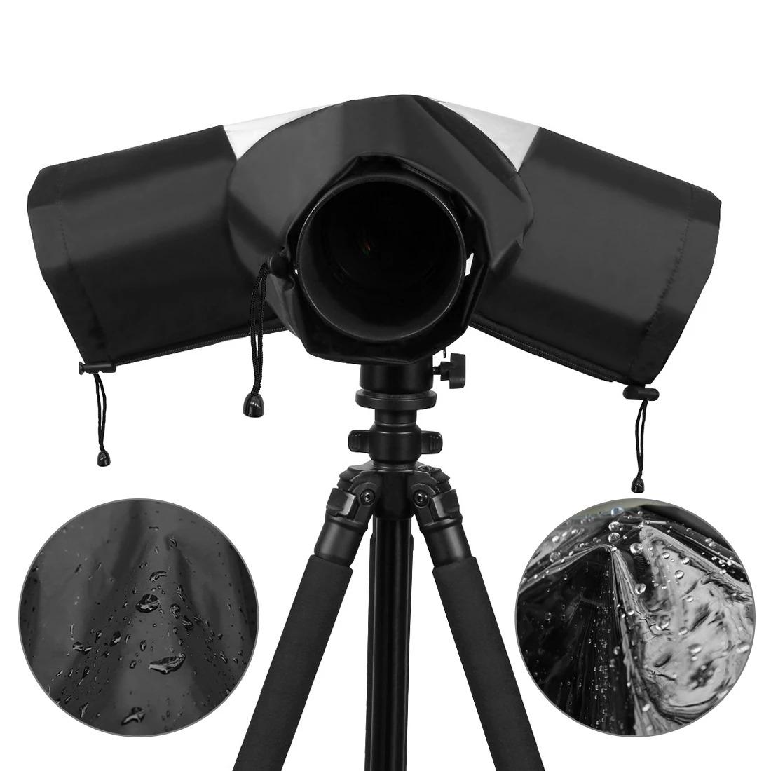 Rainproof Camera Cover For Outdoor Photography, Protective Case For Canon Nikon Sony Dslr And Mirrorless Cameras чёрный