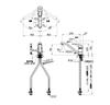 SANEI Mixer Tap for Mini Shorter for Hole Diameter Cold Climate Single-Hole Kitchens, Pipe, Water-Saving, Aerated, Splash-Proof, 35-39mm,