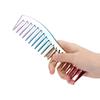 5pcs Space Aluminum Colorful Gradient Haircut Comb Salon Hairdressing Comb Styling Tool