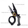 Compact Lockable Fishing Pliers Aluminum Alloy Mini Lure Pliers with Ring Opener And Line Cutter for Saltwater Outdoor Use