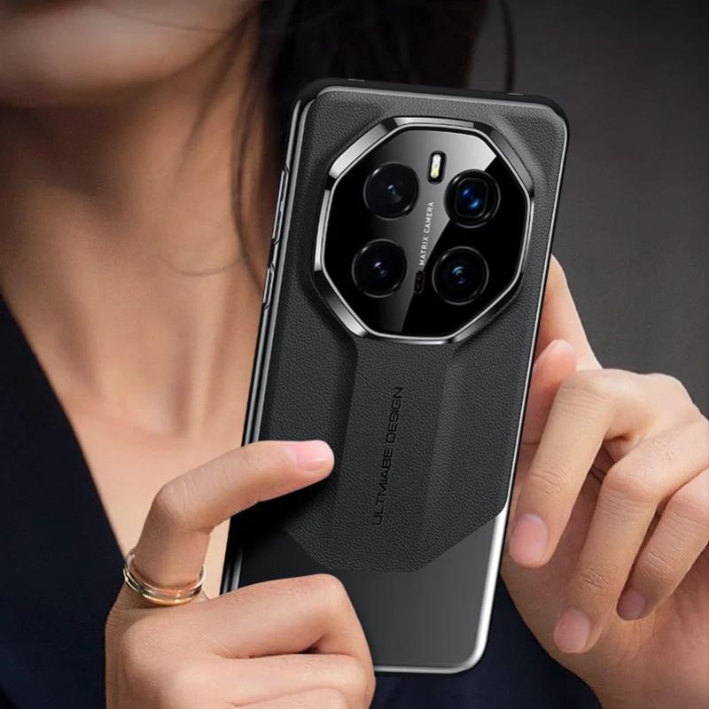 Étui de téléphone en cuir épissé pour Honor Magic 7 Lite 7Pro Coque antichoc plaquée mate pour Honor X9C Smart Magic 7 6Pro 300 200