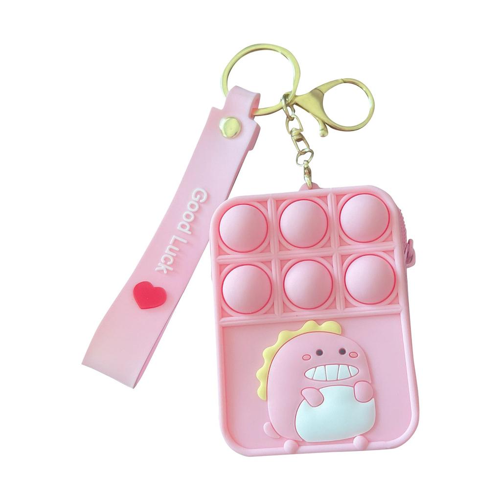 Push Toy Peněženka na mince, Bubble Toy Hračky pro úlevu od stresu pro dospělé děti