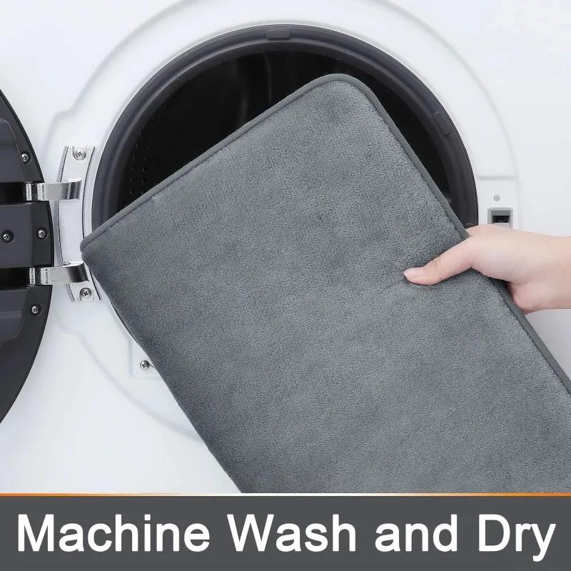 1pc Bathroom Anti-Skid Mat Memory Foam Super Absorbent Quick-Dry Machine Washable Non-Slip Floor Bath Mat Home Bathroom Tools