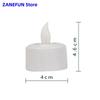 12-Pack Colorful Rechargeable LED Candle with Remote Flameless Tealightt Xmas Valentine Wedding Church Home Table Decoration