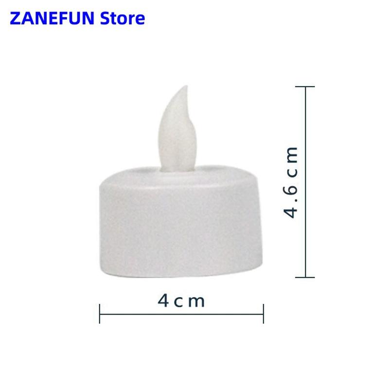 12-Pack Colorful Rechargeable LED Candle with Remote Flameless Tealightt Xmas Valentine Wedding Church Home Table Decoration