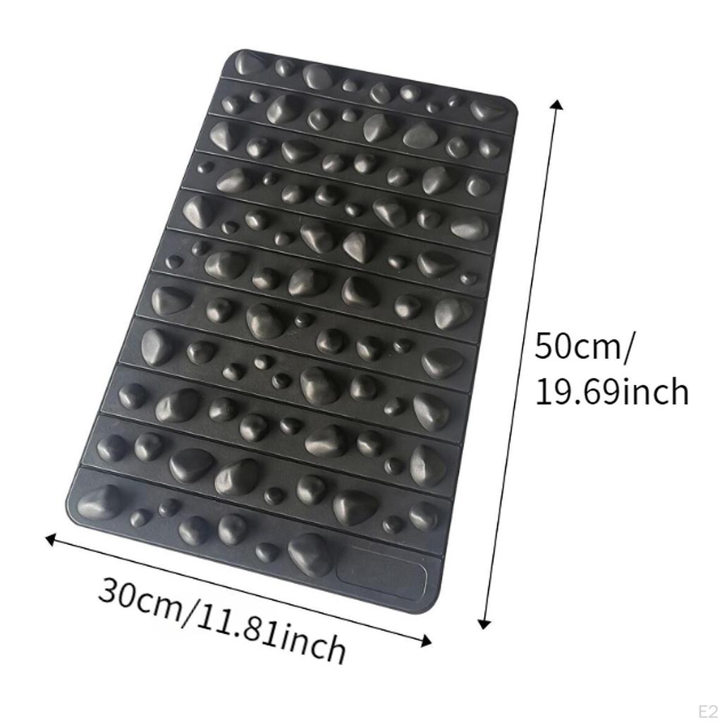 Foot Massage Blanket Pavement Cushion Flexible Foldable Imitation Cobblestone Pad for Home