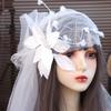 Retro Bridal Lace Floral Hat French Style Wedding Headband New Bridal Headdress  Hair Jewelry