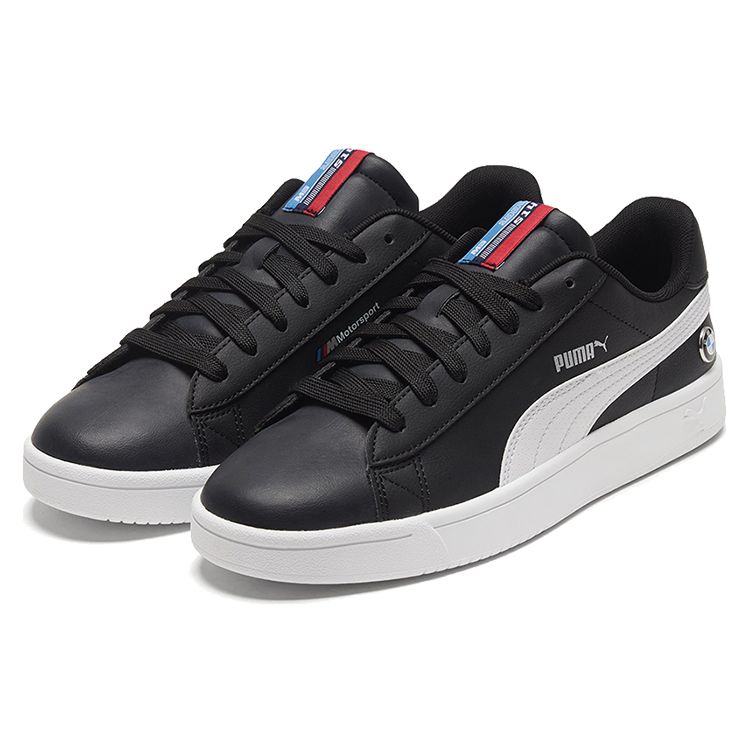 Puma BMW M Motorsport Court Fashion Casual Low-Top Sneakers Unisex Sneakers Black White 339928-01