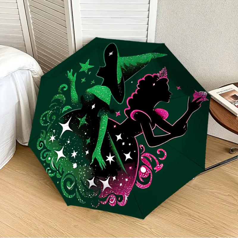 1pc Wicked Automatic Folding Umbrella, Portable Collapsible Design, Casual Outdoor Accessory L1127122