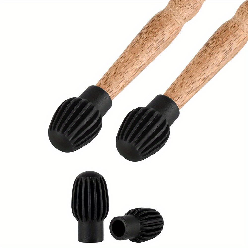 2PCS Drumstick Mute Silicone Drumstick Practice Tips Drumstick Head Rubber Sleeve For Quiet Drum Practice