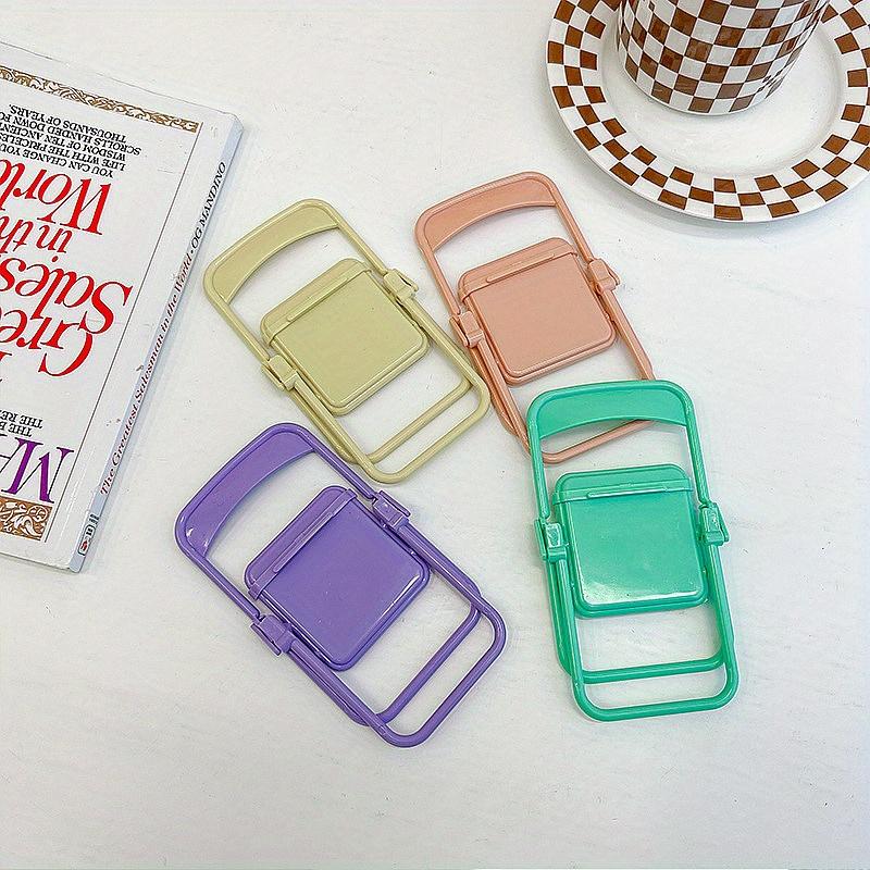 Portable Creative Desktop Mini Cell Phone Holder Desktop Chair Holder 4 Colours Adjustable Macaron Colour Holder