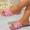 Sandalias planas de diseño, zapatos de tela cómodos con suela casual, zapatillas de verano, novedades 2024