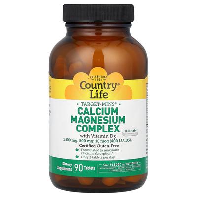 Complejo de Calcio Magnesio con Vitamina D3 Target-Mins, 90 Comprimidos