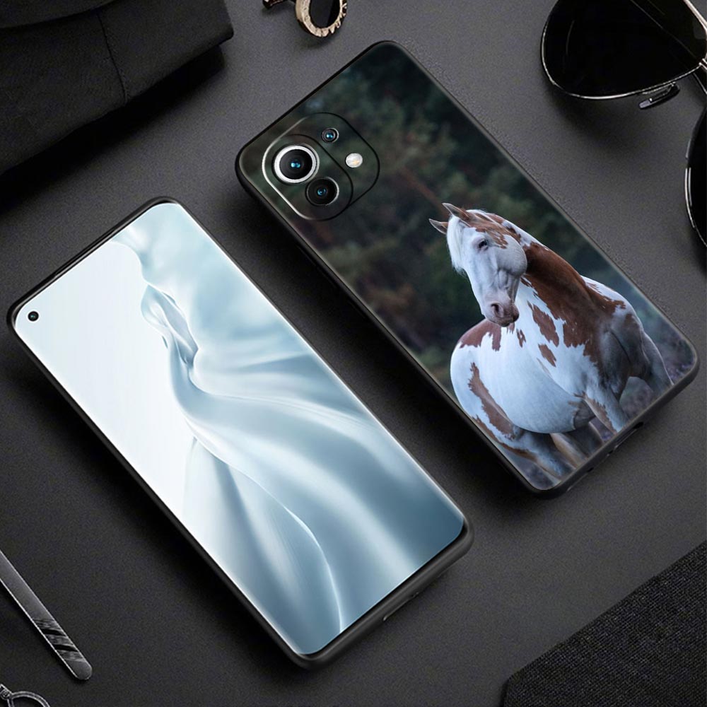 Animal Horse Phone Case Cover for Xiaomi Mi 17 15 14 13 12 11 Ultra 15T 14T 13T 12T 11T Pro Lite 5G Soft TPU Shell Fundas Capas