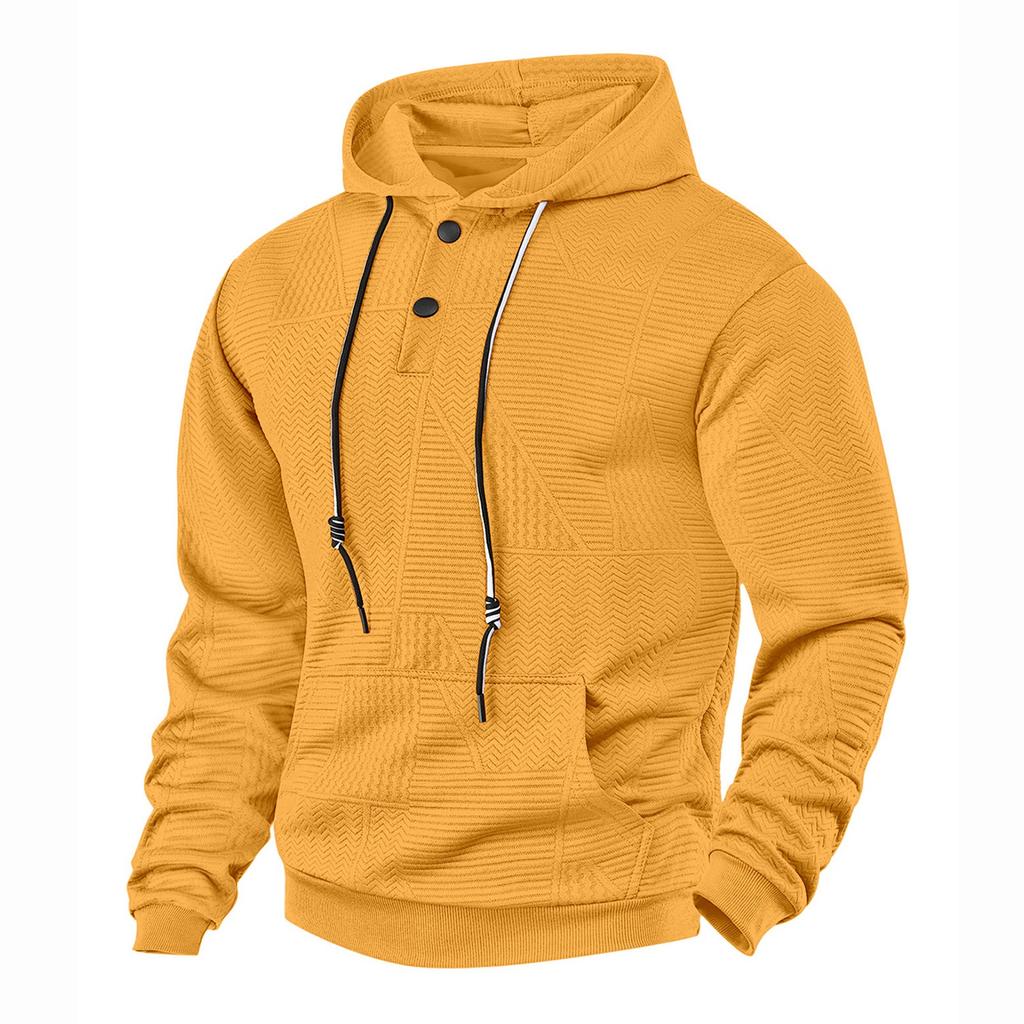 Men's Casual Long Sleeve Pullover Hoodie for Fall Winter Sports and Everyday Wear