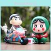 Creative Pvc Motorcycle Shinnosuke Figure Cute Quirky Desktop Decoration Gift Idea