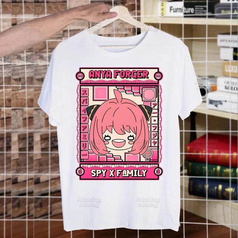Spy X Family Spy Family Anya Smug Tshirt Men Shirt Harajaku Mens Casual Yor Forger Loid Forger Bond Forger Tee Short Sleeve Tops