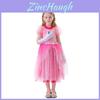 Super Mario Bros Kids Princess Peach Cosplay Costume For Halloween And Stage Performances