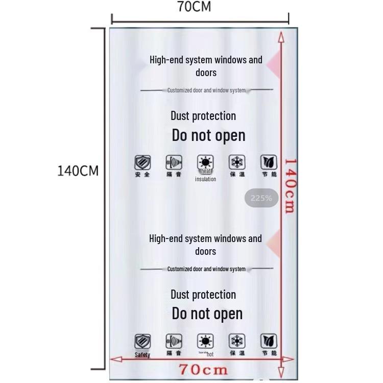 

Transparent Dustproof Cover for Screen Windows and Doors - Aluminum Protective Film 1 thick dustproof bag