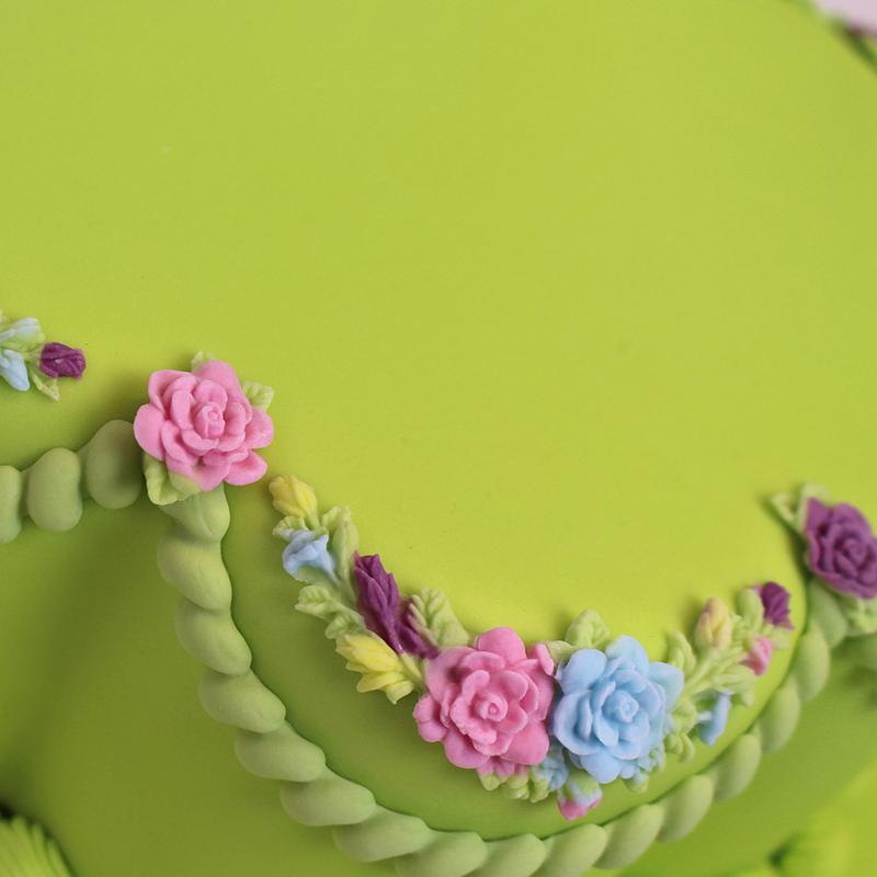 Diy Sugarcraft Flower Silikonowa Forma Fondant Forma Ślubna Obramowanie Tortu Narzędzia Dekoracyjne Czekoladowa Forma Gumpaste
