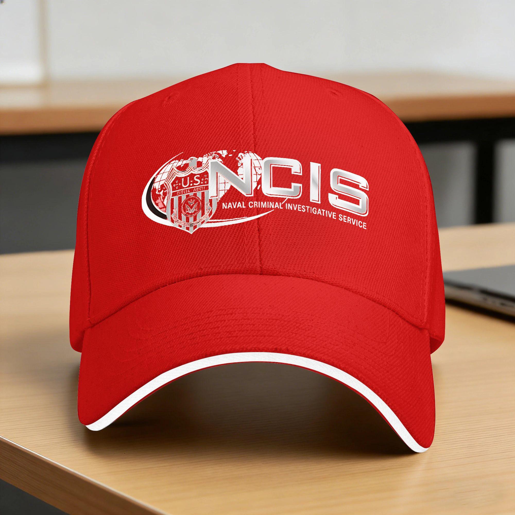 NCIS Naval Criminal Investigative Service  Baseball Cap Retro Print Sun Trucker Hat UnisexTeens SunProof Baseball Caps One Size