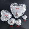 Reflective Heart Disco Ball Glass Ornament for Christmas Parties