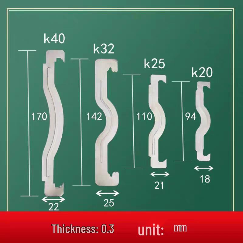 KGB20 Stainless Steel Spring Clip Pipe Clamp - Mountain & Butterfly Type