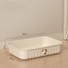 Miflame Cream Style Plastic Storage Box with Lid