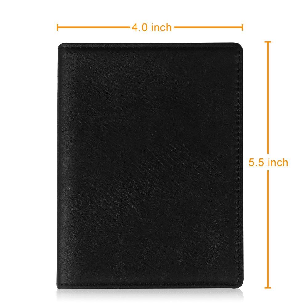 Fintie Passport Case Holder Travel Secure for International PU Leather Passport Multifunctional Storage Business Credit Airline Ticket Wallet,