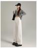 2025 New Women's High-Waist Slim Fit White Wide-Leg Jeans - Versatile Summer Thin Trousers