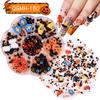 Nail Art Christmas Bells Snowflake Elk Snowman Nail Art Ornaments Halloween Kid Funny Ghost Pumpkin Nail Accessories