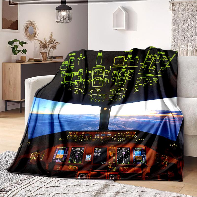 Pilotenblick Sternenhimmel Decke Perfekt für alle Jahreszeiten Weich Bequem Sofa Büro Nickerchen Reisen Geburtstagsgeschenk Weihnachtsgeschenk