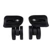 2pcs Luggage Suitcase Double Row Wheels Black Quiet Universal Rotation Casters Replacement