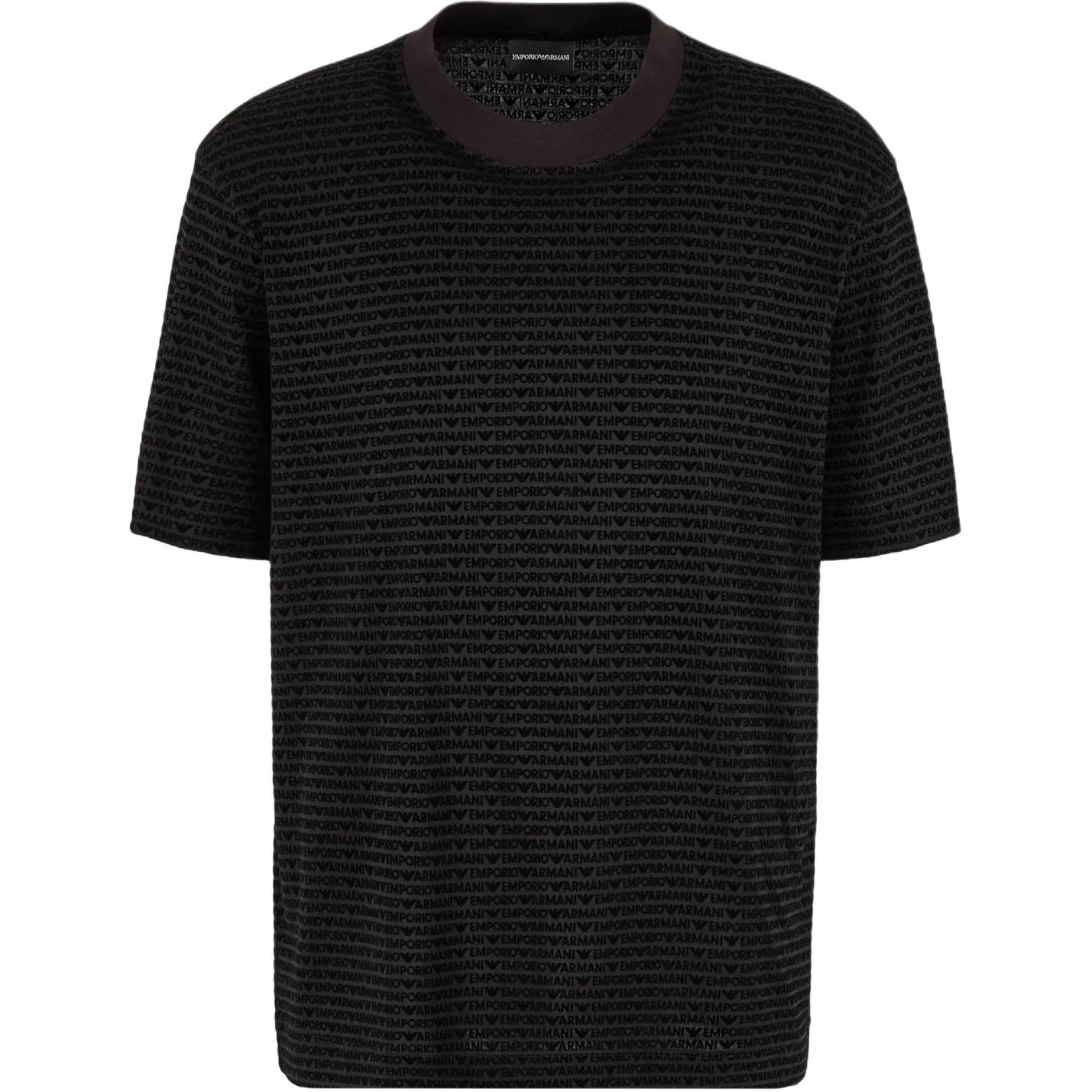 

Emporio Armani Ss24 Logo Print Crew Neck Short Sleeve T-Shirt Men tops Black 6D1TD5-1JOSZ-0999 XL