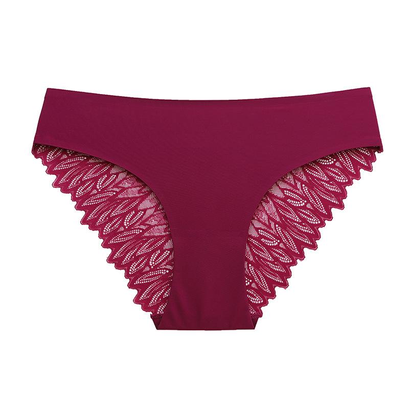 Women's Seamless Lace Panties Low Waist Large Size Comfortable Panties