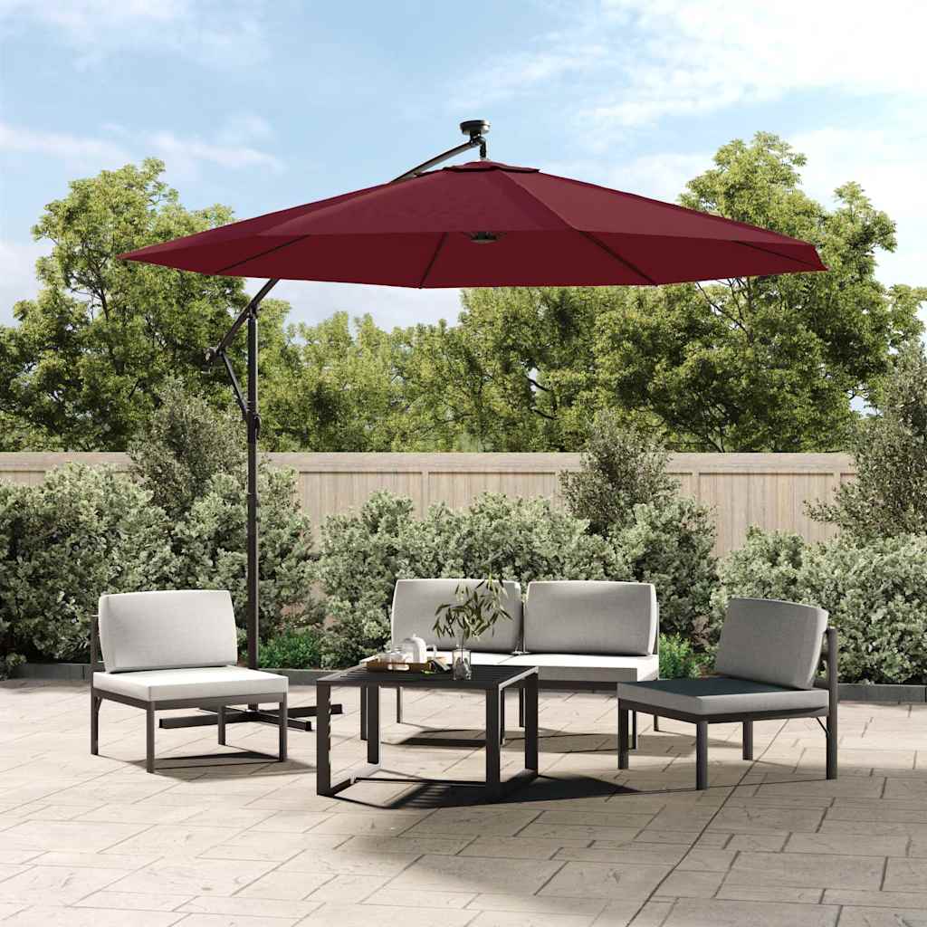 Vidaxl Replacement Cover for Garden Umbrella, Burgundy, 300 Cm