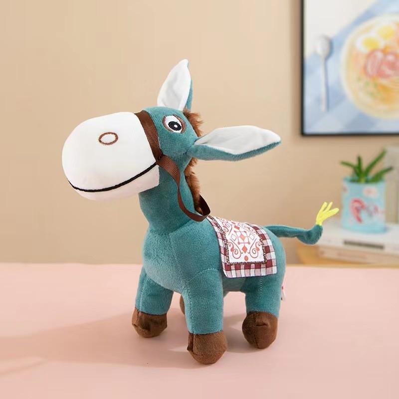 Plush Animal Toy Donkey Cartoon Soft Stuffed Doll Kids Gift For Childrens Day