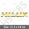 3D Grote Maat 21,3X3,8CM Metalen Hilux Embleem Badge WQPKHD5 Auto Stickers Achterklep Logo Auto Achterklep Decal Spatbord Deur Decoratieve Sticker