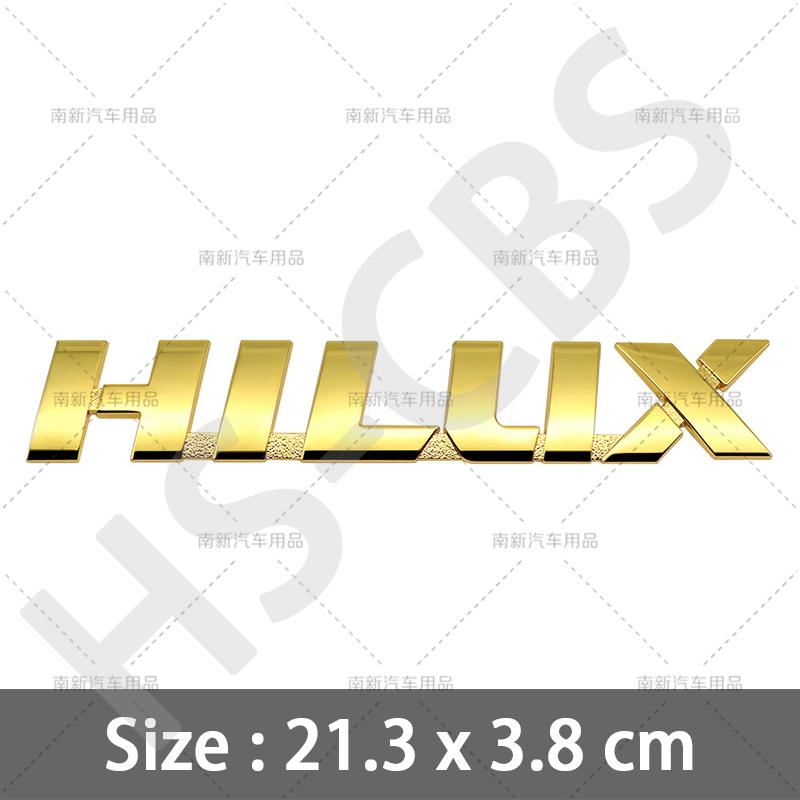 3D Grote Maat 21,3X3,8CM Metalen Hilux Embleem Badge WQPKHD5 Auto Stickers Achterklep Logo Auto Achterklep Decal Spatbord Deur Decoratieve Sticker