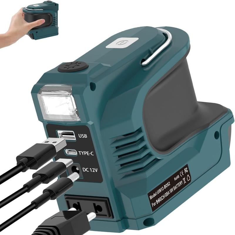 180W Power Inverter Dc 18V/21V To Ac 220V Usb Type-C Dc Adapter For Multi-Brand 18V-21V Lithium Batteries Tools