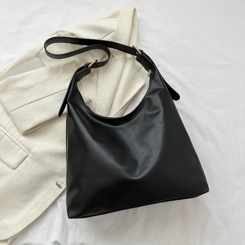 Large capacity tote bag fashionable versatile solid color temperament handbag bag underarm bag shoulder bag commuter women's bag