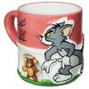 Tom and Jerry" 3D Animated Scene Tom Heart-Pounding Mug, Approx. 11 X 9 Cm, 200ml, White, Tableware, Tom and Jerry Goods, SAN4498