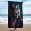 Fashion Animal Tyrannosaurus Fashion Funny Beach Towel Colorful Bath Towels for Girl Microfiber Quick Dry Sand Free