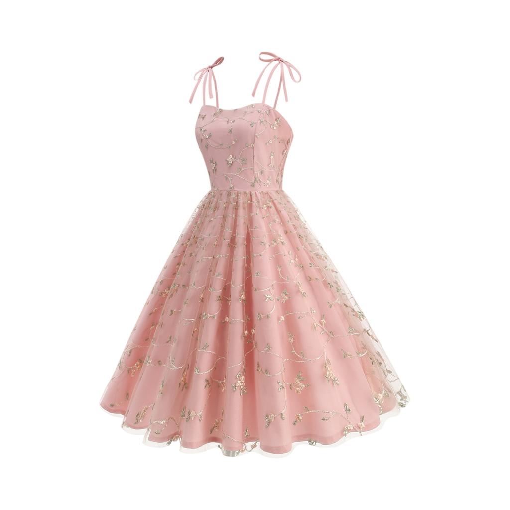 Women's Fashion Color  Sleeveless Dress